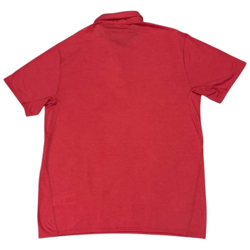 Patagonia Cactusflats Polo Shirt Mens L Static Red Tencel Blend Outdoor Casual - Picture 3 of 9